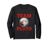Plutone Team Retro Astronomia Bambini Pianeta Maglia a Manica