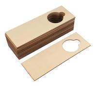 Pluuttiem 20 Pezzi di Maniglie per Porte in Legno Non Rifinito, per Appendere Maniglie per Porte, per Pittura, DIY, Lavori Domestici, Uffici, Hotel, Decorazioni per Uso Aziendale A