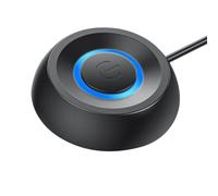 Pluuttiem Computer Desktop Switch Scheda Madre PC Avvio Esterno Luce LED Accensione/Spegnimento Pulsante Rotondo di Prolunga da 2 M Facile Installazione Nero