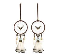 Pluuttiem Dream Catcher Specchietto per Auto Appeso Pezzi di Ricambio Pezzi di Specchio Retrovisore Accessori per Decorazioni Estetiche Ornamento
