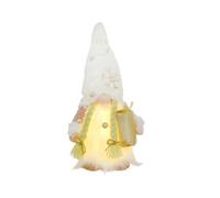 Pluuttiem Gnomi di Natale in Peluche per Decorazioni Natalizie Bambola Rudolph con Luce A LED Elfo Volto Ornamento Regali di Natale Capodanno-B Durevole 30 X 15 cm