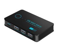 Pluuttiem Switcher USB 2 Computer Switch KVM Selettore Switch USB 3.0 4 Porte (3USB3.0+1 USB-C) Hub Condividi Dispositivi Stampante Scanner