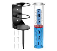 Pluviometri Da Giardino - Tubo Preciso Con Caratteri Grandi | Pluviometro da Esterno per Giardino - Per Giardiniere Agricoltore Appassionato Di Meteo Proprietario Di Casa Patio Prato Terrazza