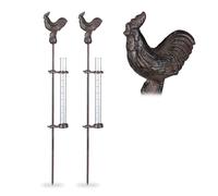 Pluviometro con gallo stile retro Misuratore di pioggia decorativo 100 ml