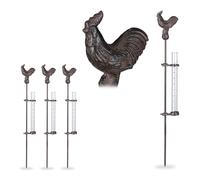 Pluviometro con gallo stile retro Misuratore di pioggia decorativo 100 ml