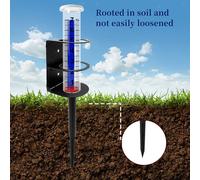 Pluviometro con supporto, capacità 7 pollici, misuratore di pioggia per