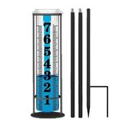 Pluviometro Esterno | Misuratore di acqua piovana con picchetto,Preciso strumento di misurazione della pioggia per Spazi Verdi Terrazza Recinzione