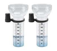 Pluviometro - Pluviometro Da Giardino, Tazze Di Ricambio Accurate In Vetro Trasparente Da 2 Pezzi | Sostituzione Del Tubo Di Misurazione Delle Piogge All'aperto Per Il Monitoraggio Meteorologico