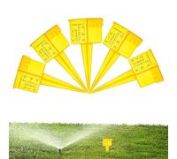 Pluviometro Quadrato 13,5x4 Cm, Pluviometro Trasparente | Misuratori A Bocca Larga, Misuratori Di Pioggia Riutilizzabili Con Paletto, Tazze Di Raccolta Per Irrigatori Strumento Di Misurazione Delle Pi