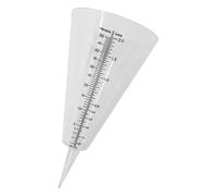 Pluviometro Trasparente a Cono Asta, Plastica, Scala Metrica | Tubo Visibile Tacche Millimetriche, Lettura Chiara, per Aiuole e Giardino, Misura Fino a 35 Centimetri