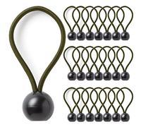 Pluvios - Cordoncini elastici resistenti con ganci, confezione da 10 pezzi, dimensioni a scelta, cinghie elastiche multiuso per bagagli, portapacchi, campeggio, resistenti alle intemperie e ai raggi