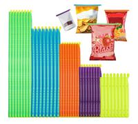 Pluvyze 20 Pcs Chiudi Sacchetti Cucina Pinze Chiudi Sacchetti Disponibile In Una Varietà Di Colori Chiusura Forte Resistente All'umidità E Riutilizzabile Utilizzabile Per Conservare Alimenti Snack