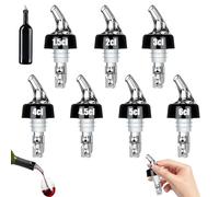 Pluvyze 7 PCS Versatori per Bottiglie 2cl/1.5cl/3cl/4cl/4.5cl/5cl/6cl Versatori di Bottiglie di Liquore,Versatore per Bottiglie Misurato
