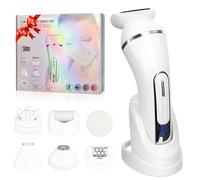 Pluxy Epil Pro 3.0 - Epilatore viso da donna, epilatore per il viso Pluxy 7 in 1, con dock di ricarica USB e display a LED, epilatore facciale impermeabile per ascelle, braccia, gambe, bikini