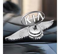 Pluysta 3D Emblema in Metallo per Cofano Auto per Kia Ray EV | Adesivo Stemma Cromato per Copertura Anteriore Auto | Logo Lettere in Lega Zinco Decorativi Accessori,B