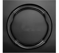 Pluysta Coprivolante in Pelle Microfibra per Smart fortwo 451 450 452 453 454 - Traspirante e Antiscivolo Copri Volante - Copertura Protezione Volante per Donna e Uomo,B Black