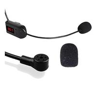 Pluzmecalm 12 mini microfoni antivento in schiuma da 0,8 cm di diametro, colore nero, per cuffie e microfono, ad alta densità, riduzione del rumore, per piccoli microfoni da bavero e lavalier