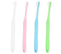 Pluzmecalm Spazzolino da denti affusolato colorato con estremità piccola e piccola, 4 pezzi, morbidi spazi vuoti, spazzolino da denti ortodontico per gengive ortodontiche, spazzola interdentale