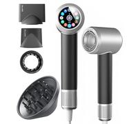 PLUZZ Phon Capelli Professionale Ultra, Asciugacapelli ad Alta Velocità con 400M Ioni Negativi, Motore Brushless 120.000 RPM per Asciugatura Rapida, Vincitore del Premio di Design Francese 2023