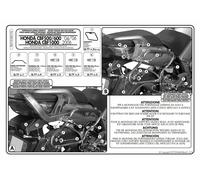 PLX174 GIVI PORTAVALIGIE LATERALI V35 / V37 per HONDA CBF 600S 2010 2011 2012