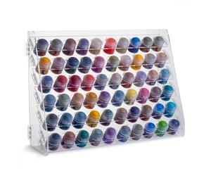 Plydolex Citadel - Organizer per pittura acrilica e miniature con 60 fori, per bottiglie di vernice, 40 x 13 x 29,5 cm
