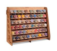 Plydolex Citadel - Portavernici organizer con 60 fori per set di vernici in miniatura, da parete, in legno, per pittura, 40,6 x 13,2 x 32 cm