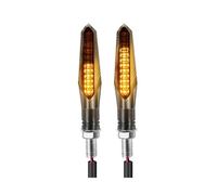 Plyft 2/4PCS Indicatori di per moto Lampeggianti Segnali direzione sequenziali che scorrono Luci Lampada a LED ambrata per per scooter Off per Road(2pcs)