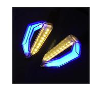 Plyft Coppia frecce per moto per luci di segnalazione Lampada ambra Segnali sinistra destra Indicatori lampeggianti 3 fili universali(B)