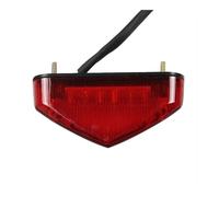 Plyft Striscia universale per barra luminosa per moto DC 12V 12 Indicatori di luce posteriore per arresto freno per ATV(Rosso)