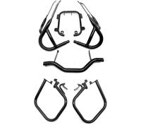 Plyft Telaio per barra di protezione per moto per BMW per R1200RT 2004-2013 Paraurti anteriore e posteriore per motore 1 set(1 Set Bumper black)