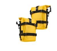 PLYHNDRC Moto Valigia Borsa Per Paraurti Per 2 Pezzi Per Telaio Laterale Per Impermeabile 5L-8L Per Crash Bar Per Per Attrezzi Universale Tail Box Bag(2PCS Yellow)