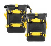 PLYHNDRC Moto Valigia Borsa Per Paraurti Per 2 Pezzi Per Telaio Laterale Per Impermeabile 5L-8L Per Crash Bar Per Per Attrezzi Universale Tail Box Bag(2PCS black Yellow)
