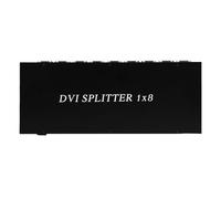 Plyisty 1x8 DVI Splitter, 4K 30Hz 1 in 8 Out Video Splitter, DVI 1.3 Distributori Video Supporto Gestione EDID, Plug and Play per Multiple Monitor Display (Spina europea)