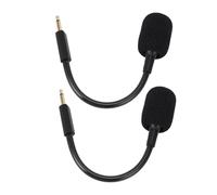 Plyisty 2 Pezzi Di Microfono Sostitutivo Per Cuffie Da Gioco USB Cablate Kraken V3, Microfono Flessibile Rimovibile Con Cancellazione Del Rumore, Con Spina Da 3,5 Mm