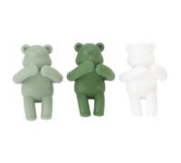 Plyisty 3 Pezzi Supporto per Piante Carine per la Crescita della Pianta Animata in Tre Diversi Colori Verdi per Il Giardinaggio all'Interno