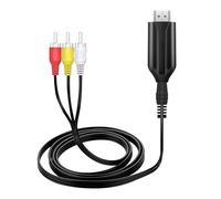 Plyisty Adattatore Convertitore da HDMI a, Interfaccia Multimediale HD 4K 30 Hz Ad Adattatore AV/CVBS, Cavo da HDMI a per TV più Vecchi, TV Box, DVD, ecc.