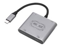 Plyisty Adattatore Da USB C A Occhiali AR, Ricarica E Riproduzione, 4K 60Hz, Ricarica Rapida PD Da 100W, Compatibile Con Occhiali Air 2 Pro, Steam Deck, ROG Ally, Go, Ios 16 15 Pro