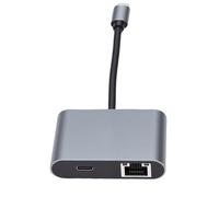 Plyisty Adattatore Ethernet da Tipo C a RJ45, Adattatore di Rete Gigabit da 2,5 Gbps con Ricarica PD e Custodia in Alluminio, per Laptop 10 11 OS X