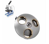 Plyisty Adattatore per Obiettivo Microscopio a 3 Fori, Convertitore Interfaccia Standard RMS da 20,2 Mm, Sostituzione del Portaobiettivi in lega di Alluminio per Strumento da