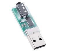Plyisty Adattatore USB CW Key Training per Codice Morse, Interfaccia Jack da 3,5 mm per Paddle e Tasto Dritto, Supporto Lakey e VBand