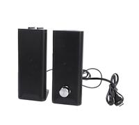 Plyisty Altoparlante per Computer 2 in 1 con Manopola del Volume, Ingresso Audio USB Plug and Play da 35 Mm, Altoparlanti da Gioco per PC, Computer Portatile, Monitor, Tablet, Lavoro