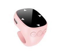Plyisty Anello a Scorrimento a Telecomando, Mouse 'anello di Dito 'aria con Touchpad, Telecomando per la Registrazione di App/fotocamera/video, Universale per Tablet per Telefono (PINK)