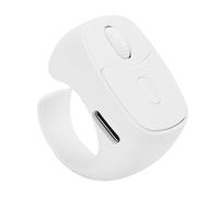 Plyisty Anello di Scorrimento, Telecomando Wireless per Fotocamera con Pulsanti e Rotella Scorrevole per Leggere E-book, Brevi Video, Fotografie, Selfie, Portata Fino a 10,1 M (WHITE)