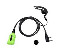 Plyisty Auricolare a 2 Pin con Microfono, Cuffia Bidirezionale a Forma di G per Serie TK 2107 3107 e KPG