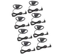 Plyisty Auricolare Monoauricolare da 3,5 mm con Microfono, Leggero Sull'orecchio per Laptop, Call Center, Guida Turistica, VoIP, Skype, Zoom, Ufficio, Viaggi (8PCS)