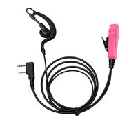 Plyisty Auricolare Radio a 2 Pin a Forma di G per la Serie TK TK2107 TK3107, con Microfono, Auricolare Radio Bidirezionale a Mani Libere per UV-5R BF-888S H777 e Altro