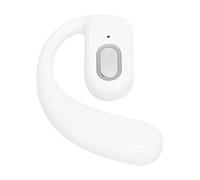 Plyisty Auricolare Singolo con un Gancio per Orecchio, Batteria Microfono a Microfono da 180 MAh, per Musica con Suono Chiaro, Comfort per Tutto il Giorno (WHITE)
