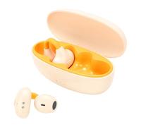 Plyisty Auricolari con Clip, Cuffie Auricolari Aperte Wireless Bluetooth 6.0 IPX7 Suono Stereo Impermeabile con Microfono con Cancellazione del Rumore AI 40 Ore di Riproduzione (ORANGE)