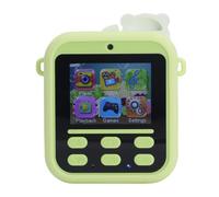 Plyisty Camera di Stampa HD Istantanea Schermata a Doppia Lente Schermata 16x Digital Zoom Selfie Camera con Filtri Divertenti e Memorie (panda verde)