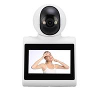 Plyisty Camera di Videochiamata a Due Vie HD, Telecamera di Sicurezza Interna WiFi con Rilevamento di Movimenti per la Videochiamata Smart Alarm Calling Dispositivo per la Sicurezza (32GB)